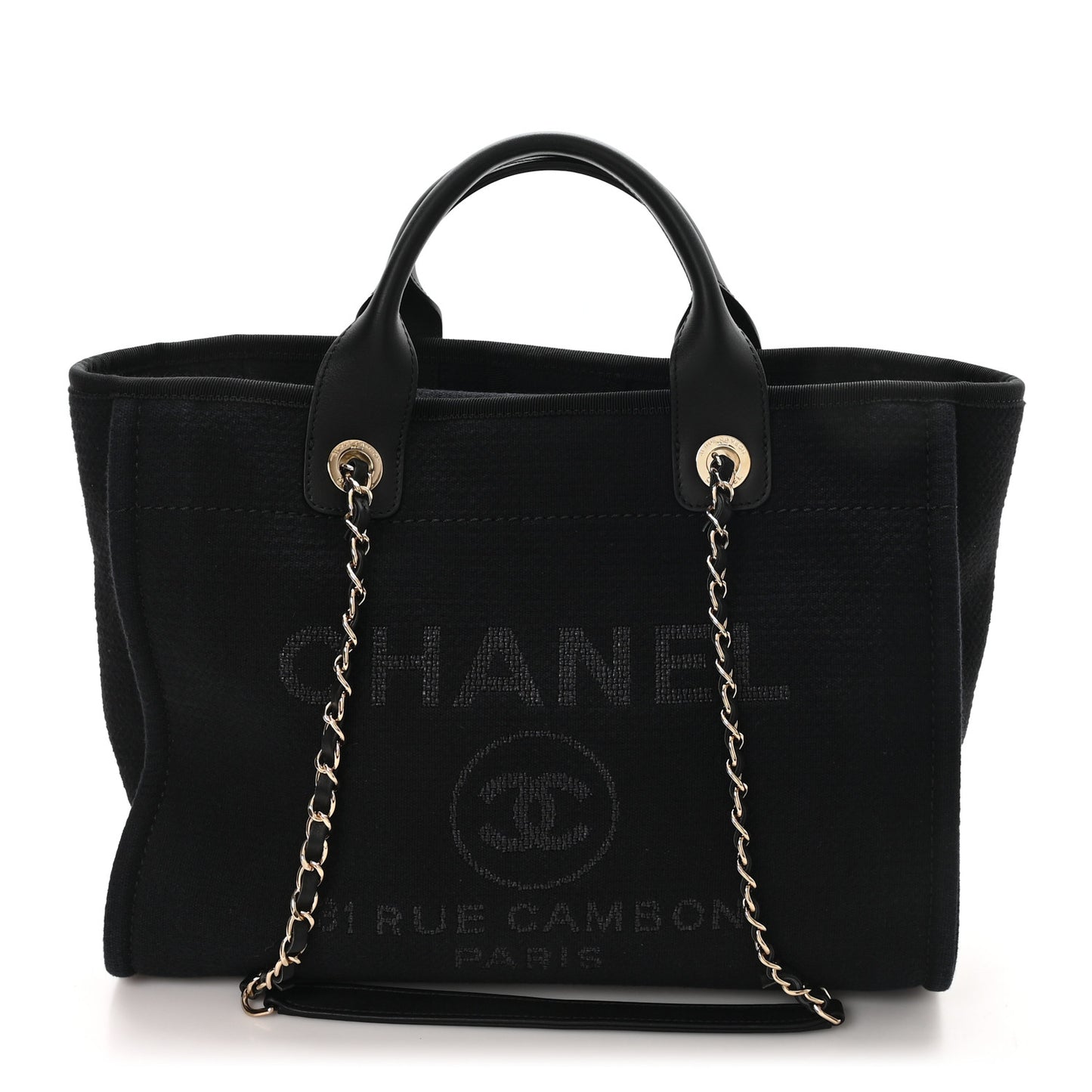 Mixed Fibers Small Deauville Tote Black