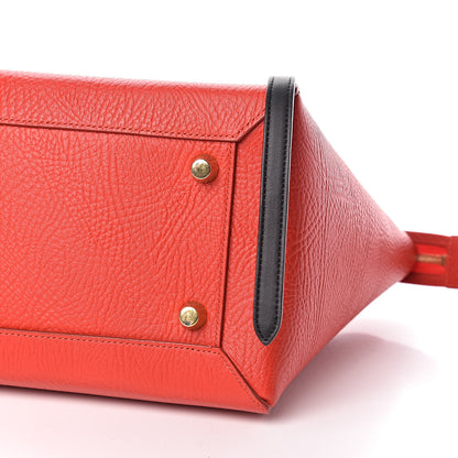 Celine Elephant Calfskin Mini Tri-Color Belt Bag Vermillion 9 of 9