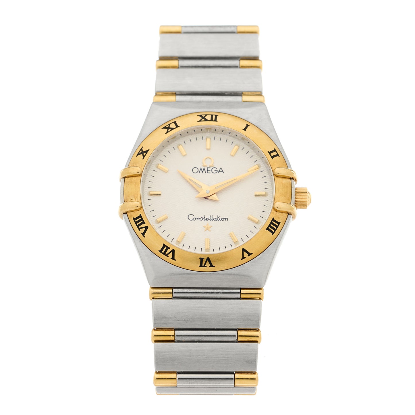 Stainless Steel 18K Yellow Gold 25mm Constellation Quartz Watch White 1372.30.00