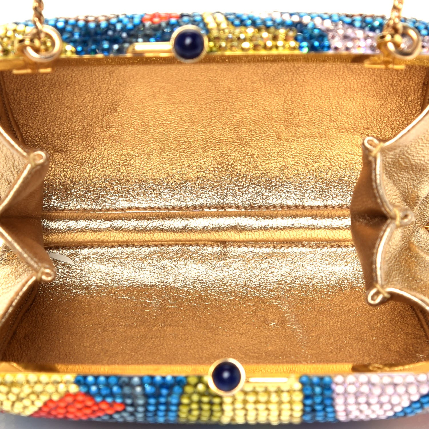 Judith Leiber Swarovski Crystal Miniaudiere Clutch Multicolor 4 of 8