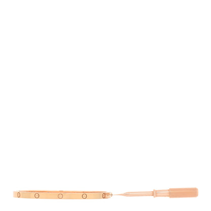 Cartier 18K Pink Gold Small LOVE Bracelet 16 5 of 6