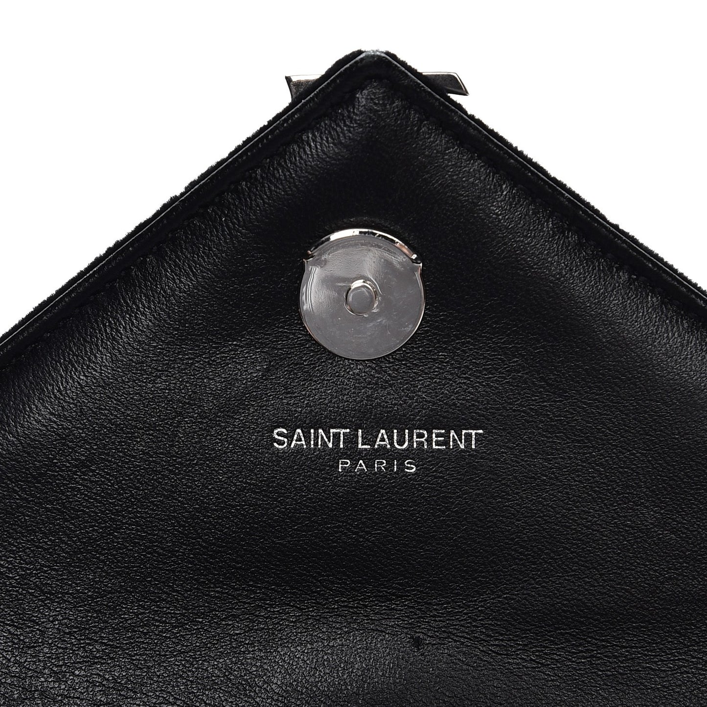 Velvet Matelasse Chevron Monogram Classic Baby Chain Bag Black