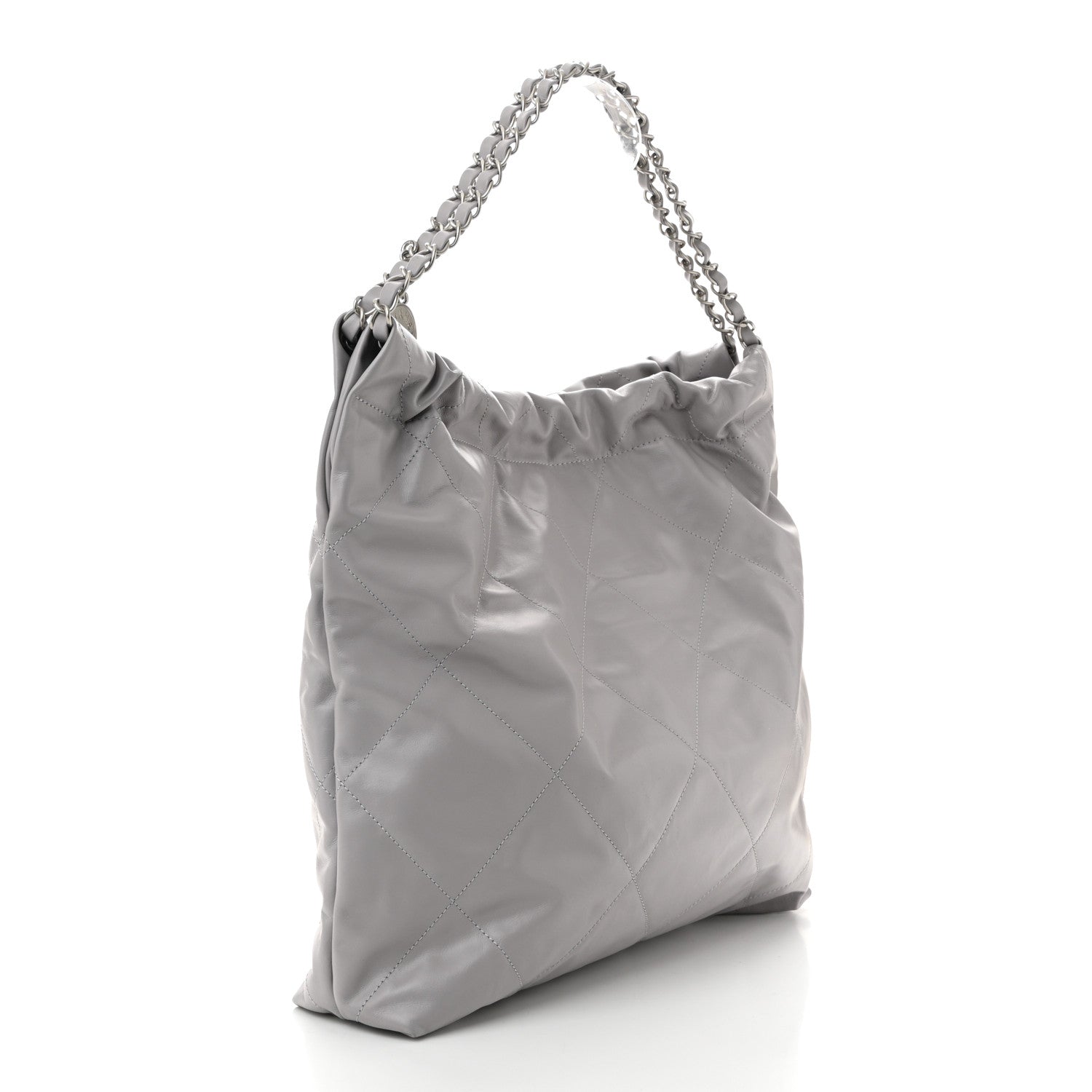 Chanel Shiny Calfskin Quilted Chanel 22 Grey 4 of 11