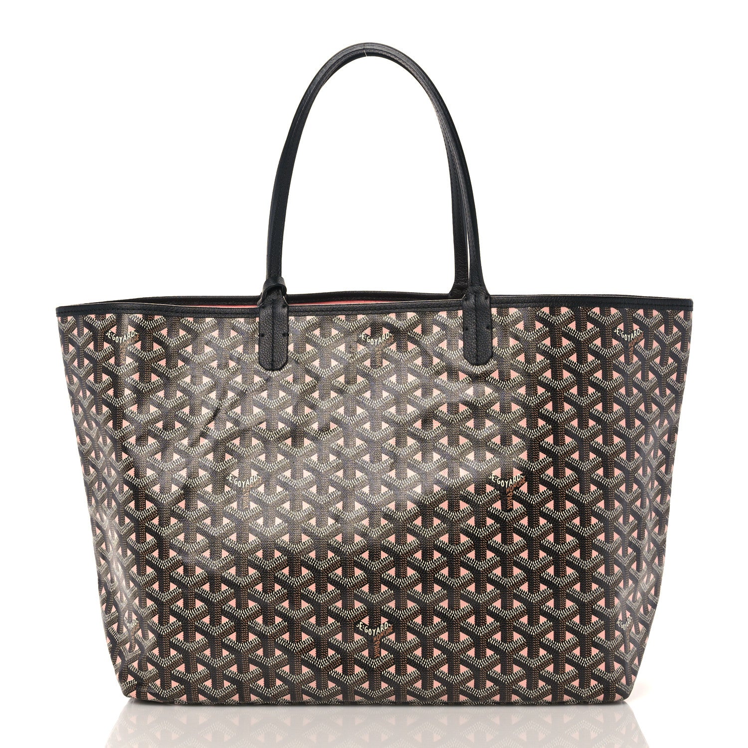 Goyard Goyardine Saint Louis Claire Voie PM Black Pink 3 of 10