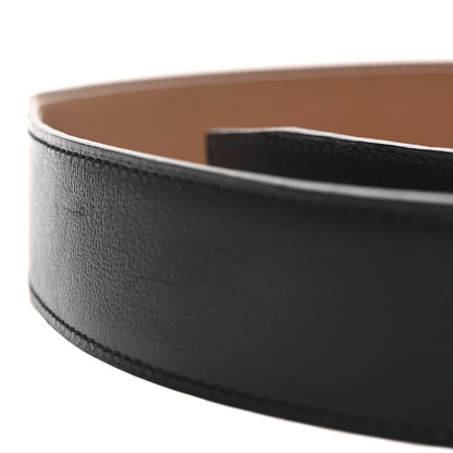 Hermes Swift Togo 32mm H Belt 90 36 Black Gold 8 of 10