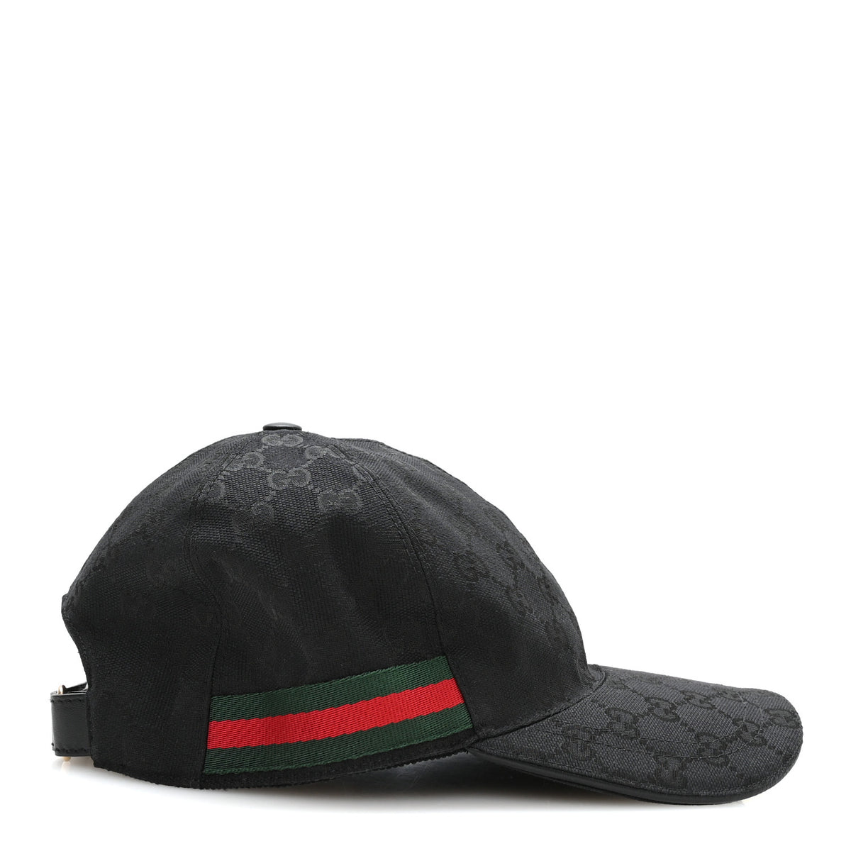 Monogram Web Baseball Hat M Black
