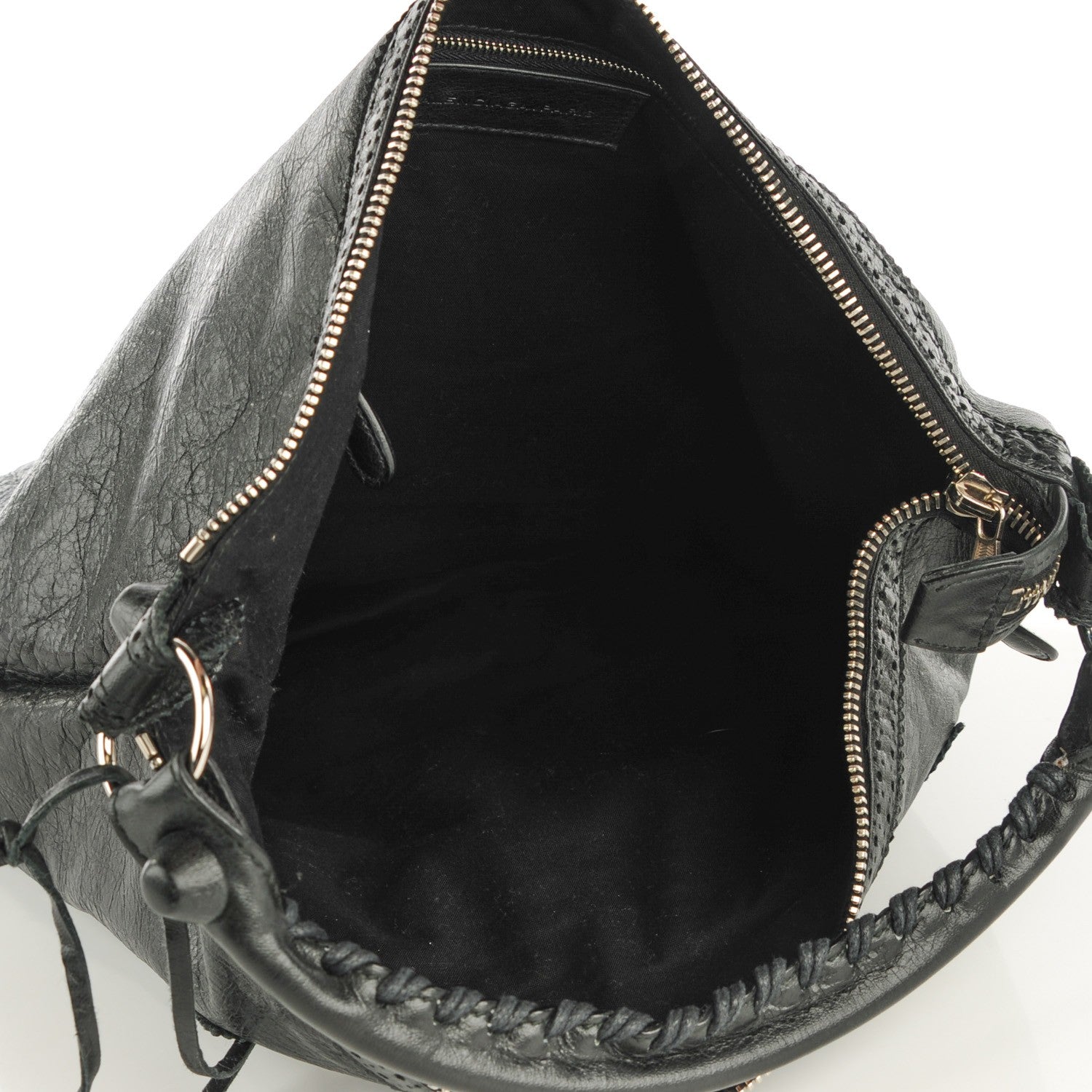 Balenciaga Agneau Giant Brogues Hardware Day Hobo Black 5 of 9