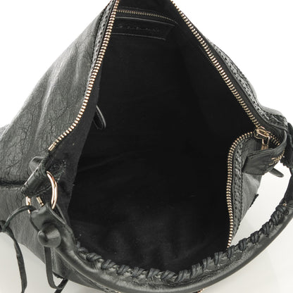Balenciaga Agneau Giant Brogues Hardware Day Hobo Black 5 of 9