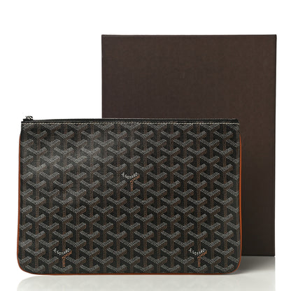 Goyard Goyardine Senat Pochette MM Black Gold 10 of 10