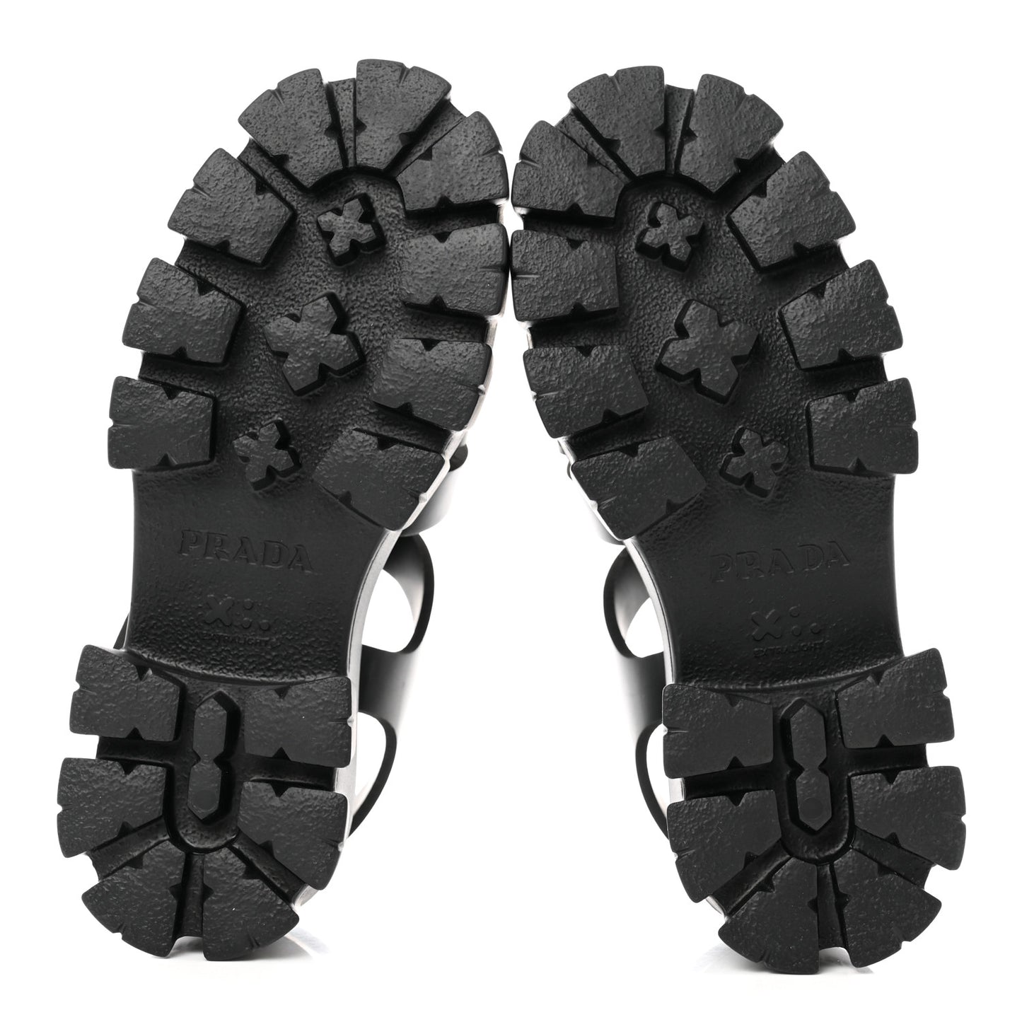 Foam Rubber Triangle Logo Monolith 55mm Cage Sandals 36 Black