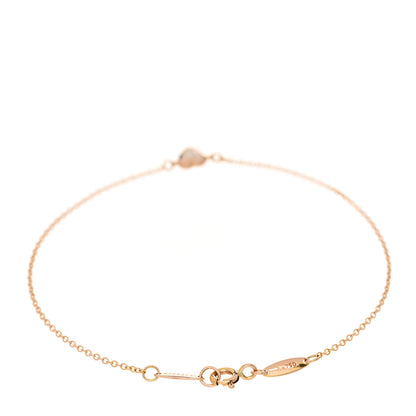 Tiffany 18K Rose Gold Diamond Elsa Peretti Diamonds by the Yard Heart Bracelet 2 of 3