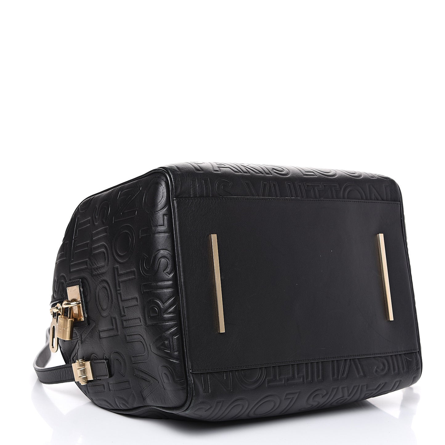 Calfskin Embossed Speedy Cube 30 Black