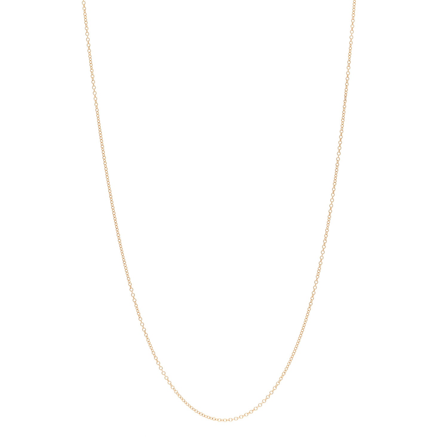 Tiffany 18K Rose Gold Chain Necklace 18.5" 1 of 4
