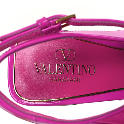 Valentino Garavani Patent Ankle Strap Heel Pumps 40 Pink 9 of 11