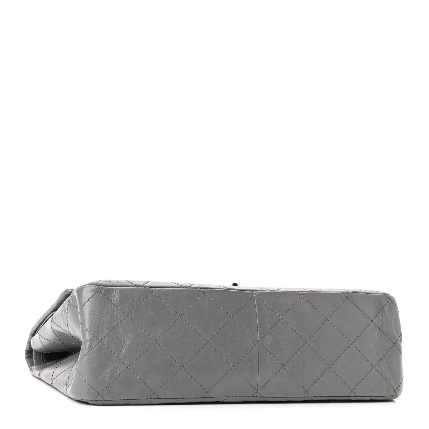 Aged Calfskin Quilted 2.55 Reissue 227 Flap Grey