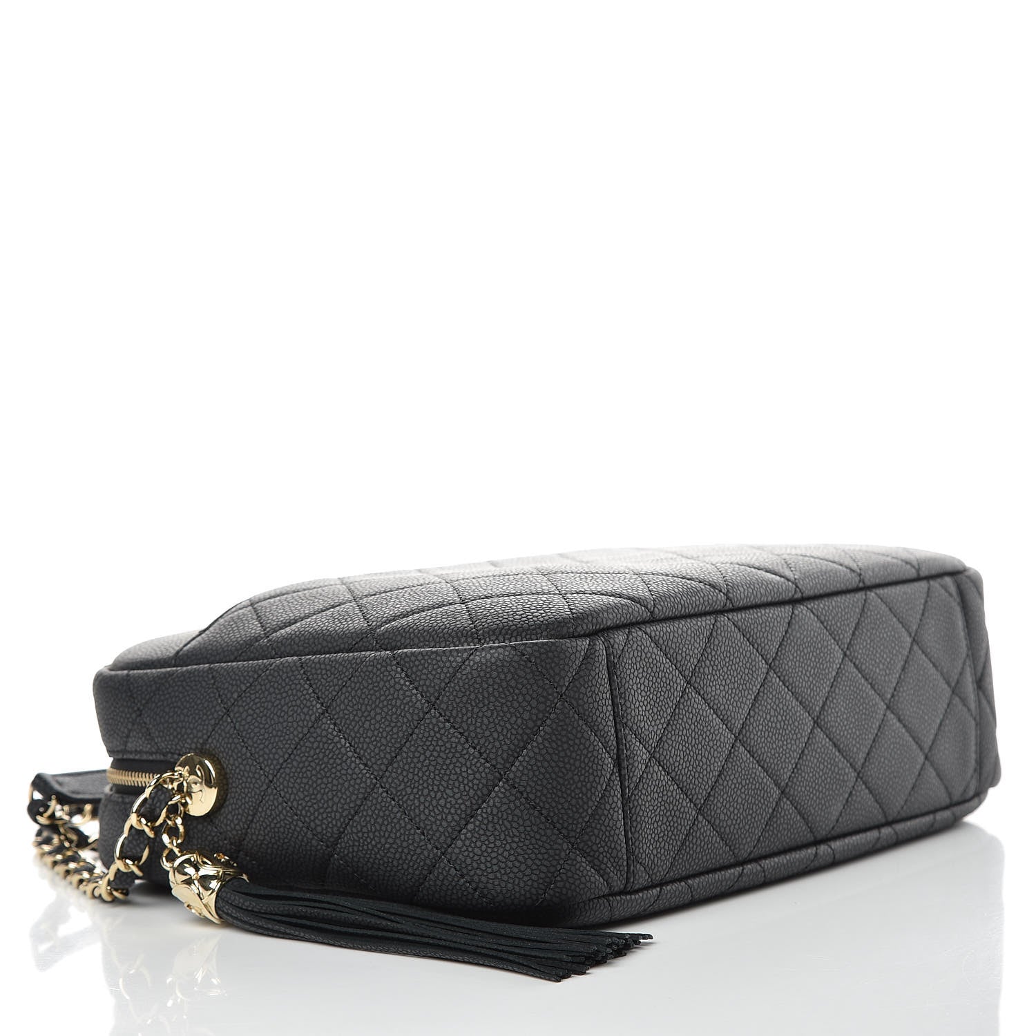 Chanel Caviar Quilted Large Coco Tassel Camera Case Black 3 of 9
