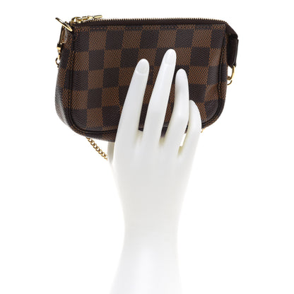 Louis Vuitton Damier Ebene Mini Pochette Accessories 3 of 9