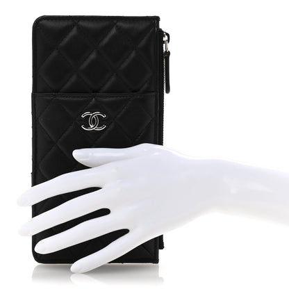 Chanel Lambskin Quilted Classic iPhone Pouch Black 2 of 9