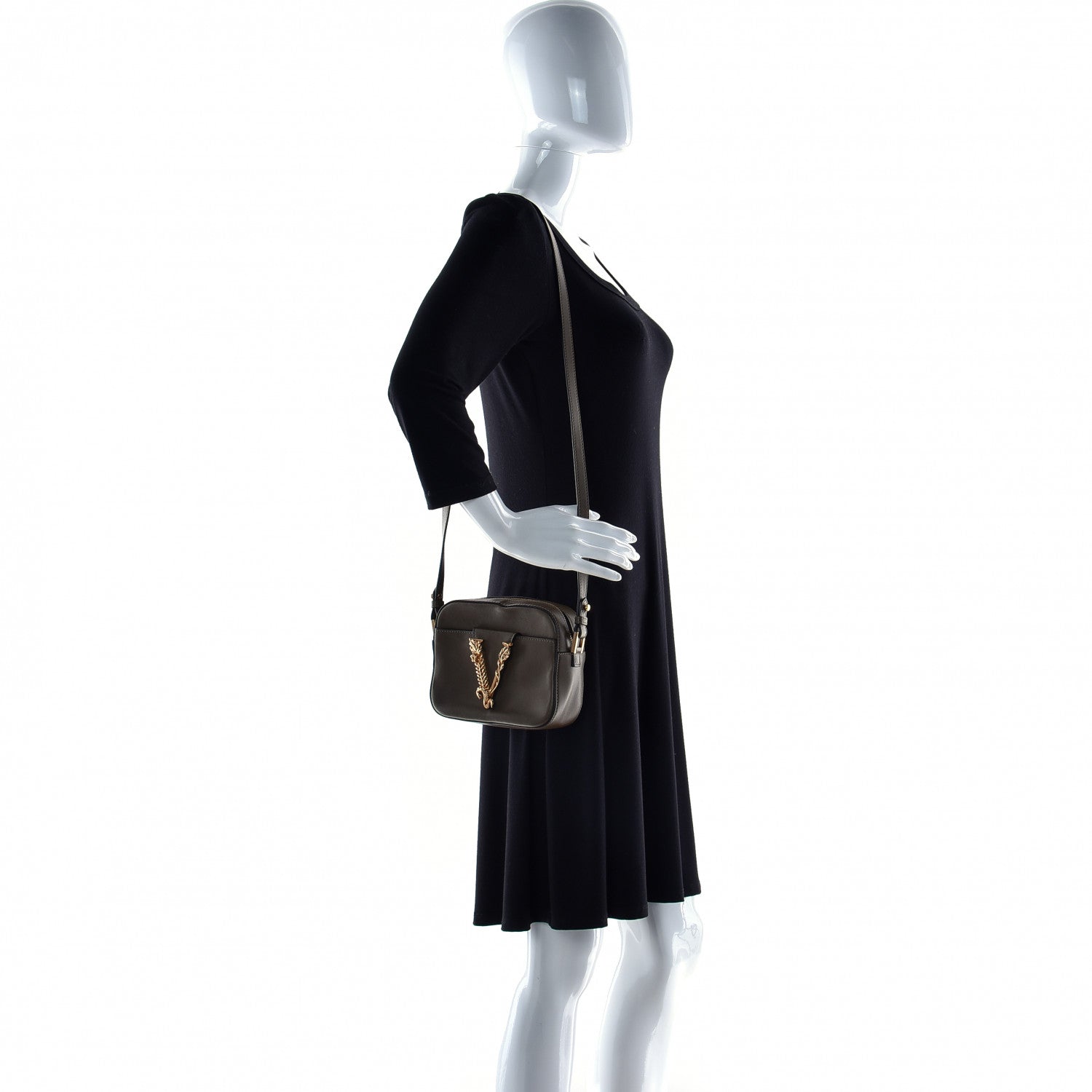 Versace Nappa Virtus Camera Bag Khaki 2 of 19