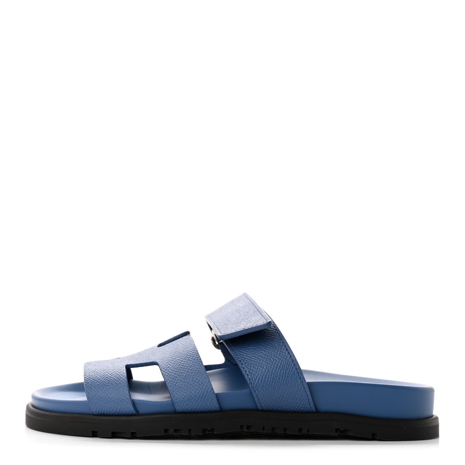 Hermes Epsom Womens Chypre Sandals 35 Bleu Bleuet 1 of 9