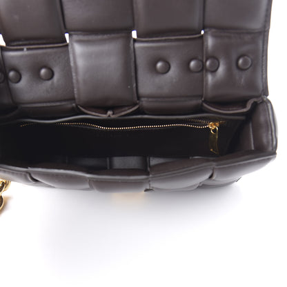 Bottega Veneta Lambskin Maxi Intreccio Padded Chain Cassette Crossbody Bag Black 5 of 9