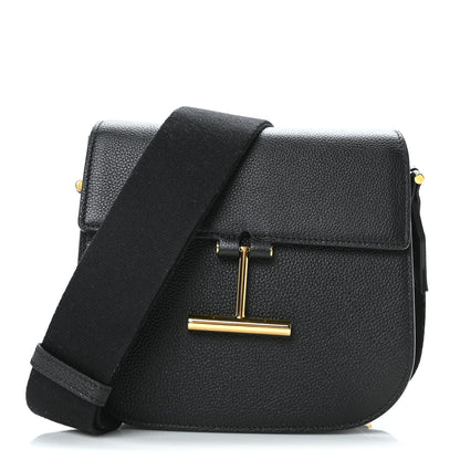 Tom Ford Calfskin Small T Clasp Tara Crossbody Bag Black 1 of 9