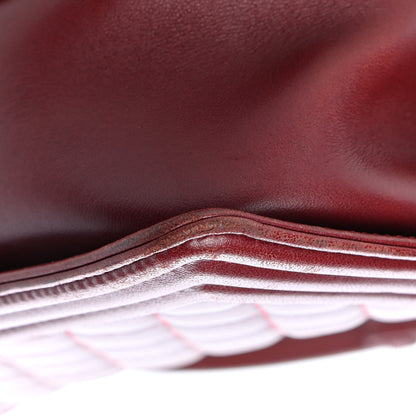 Chanel Lambskin Quilted Medium Boy Flap Burgundy 10 of 15