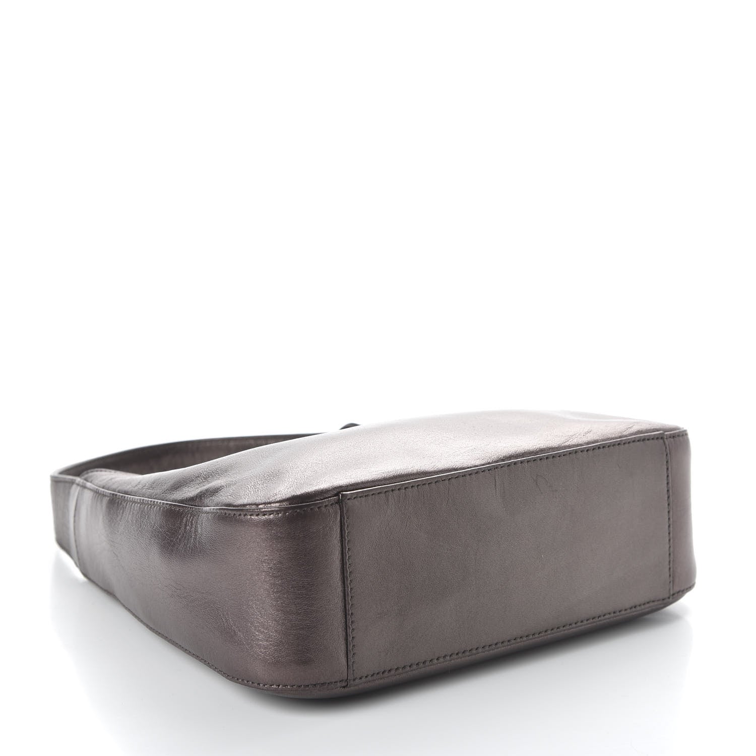 Prada Metallic Nappa Mordore Tote Fumo 4 of 9