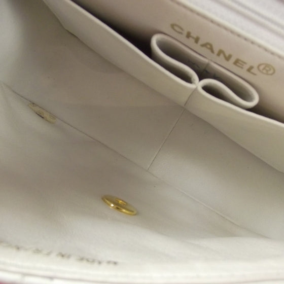 Lambskin Mini Flap White