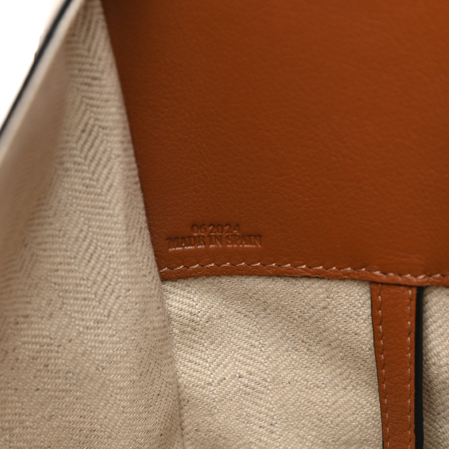 Loewe Calfskin Hammock Shoulder Bag Light Oat Tan 7 of 13