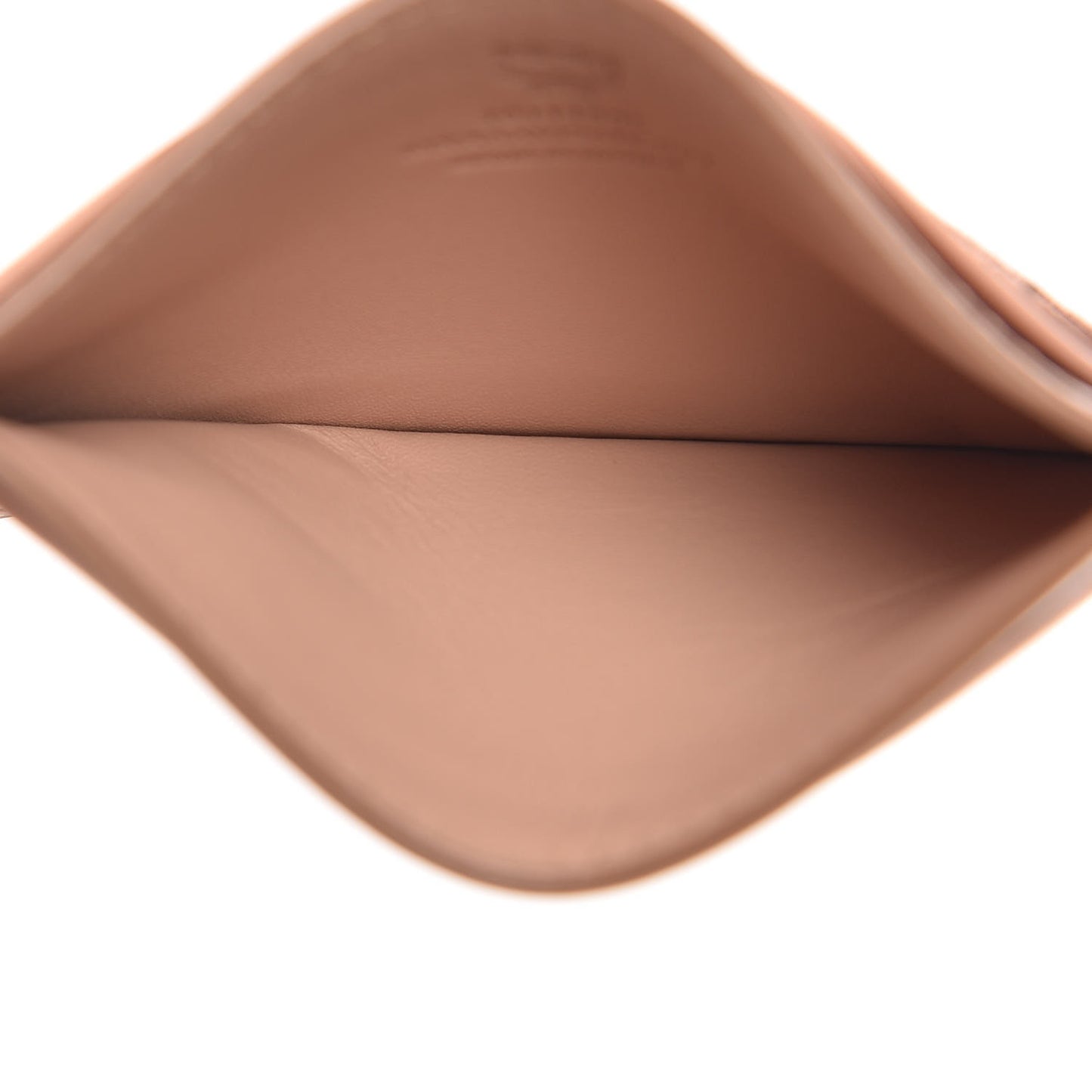 Metallic Visetos Mini Card Case Champagne Gold