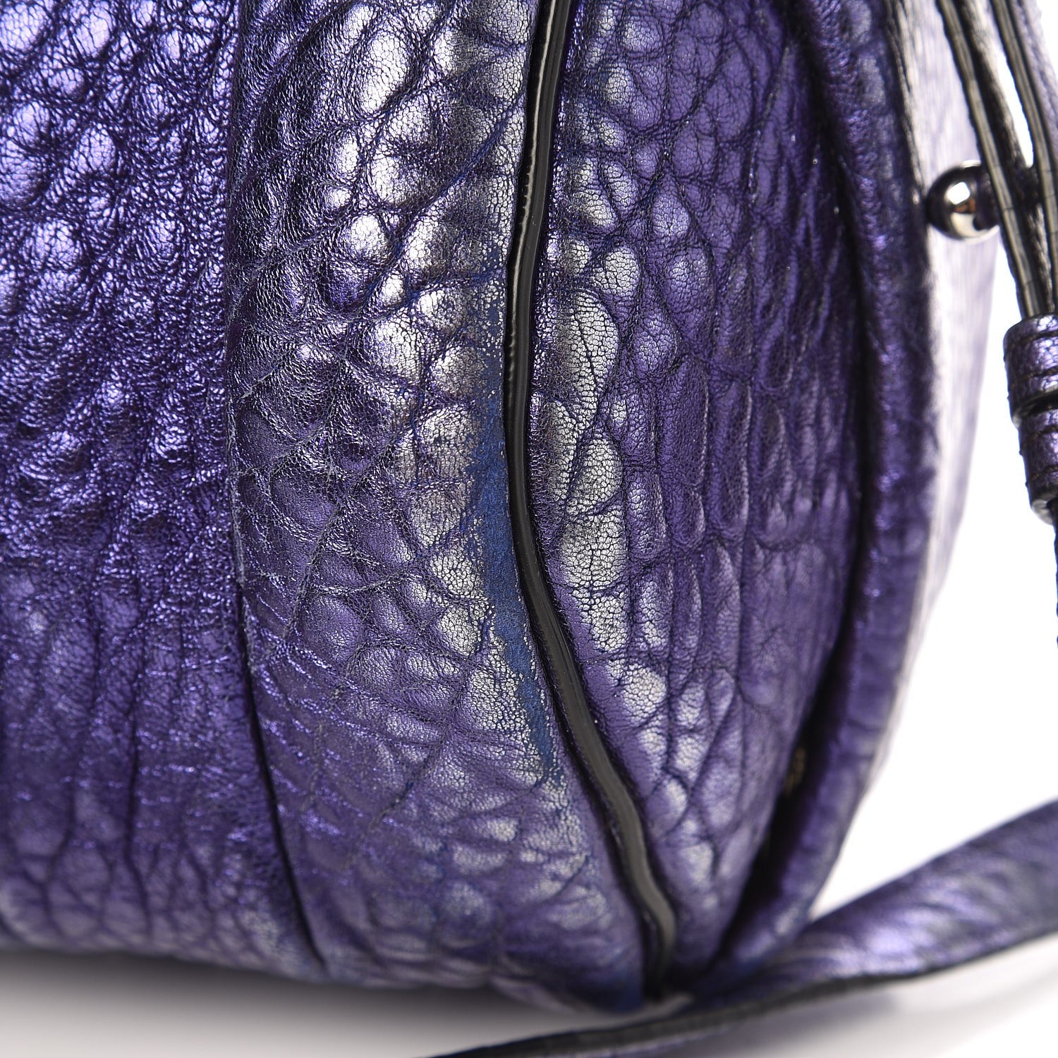 Alexander Wang Metallic Pebbled Lambskin Rocco Nile With Silver Hardware 12 of 14