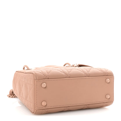 Christian Dior Ultra Matte Calfskin Cannage Mini Lady Dior Fard 4 of 9