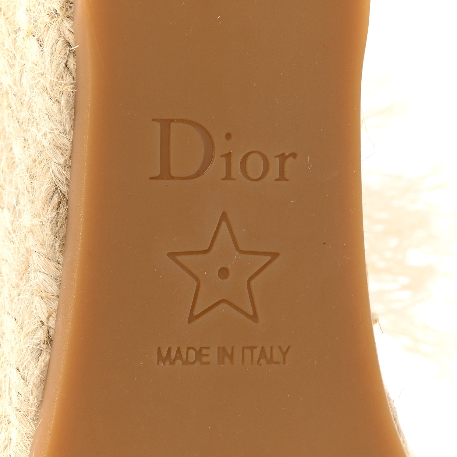 Christian Dior Canvas Embroidered Granville Ankle Tie Espadrille Wedges 38 Cream 6 of 11