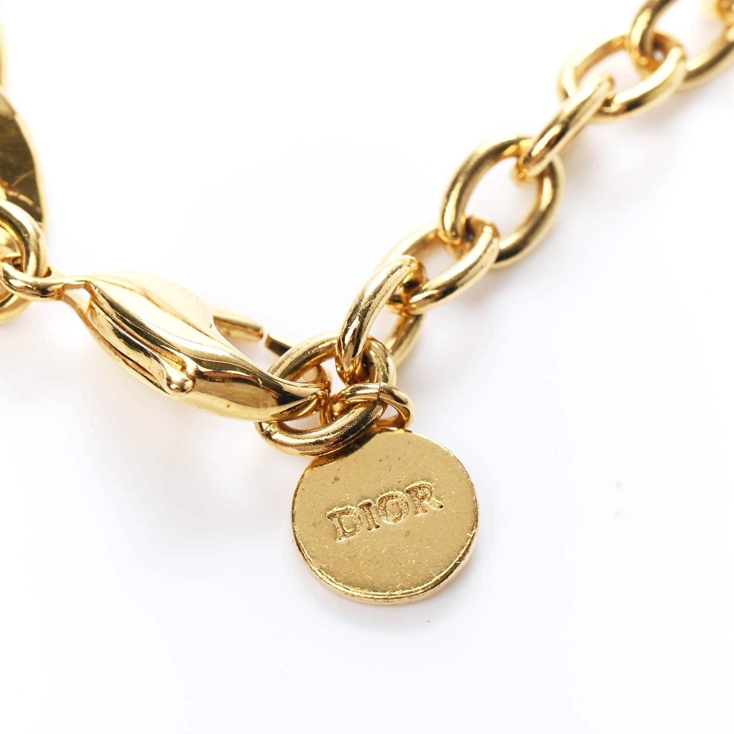 Christian Dior Metal Danseuse Etoile Chain Bracelet Gold 3 of 3