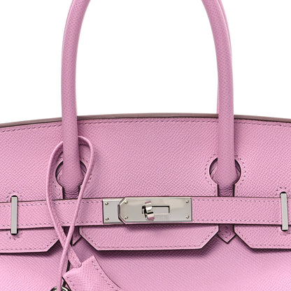 Hermes Epsom Birkin 30 Mauve Sylvestre 8 of 10