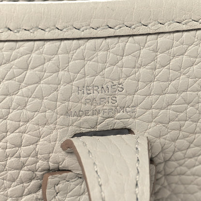 Hermes Taurillon Clemence Amazone Evelyne TPM Gris Perle Etain 6 of 10