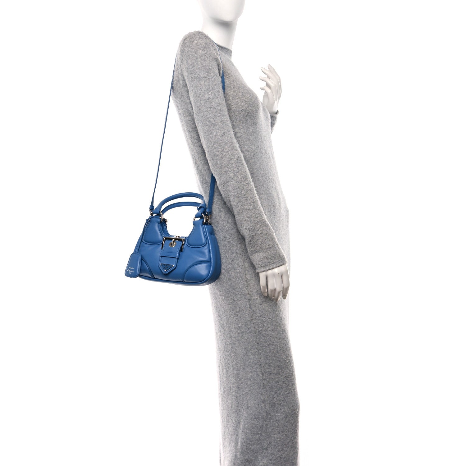 Prada Nappa Soft Padded Re-Edition 2002 Moon Bag Onda 2 of 9