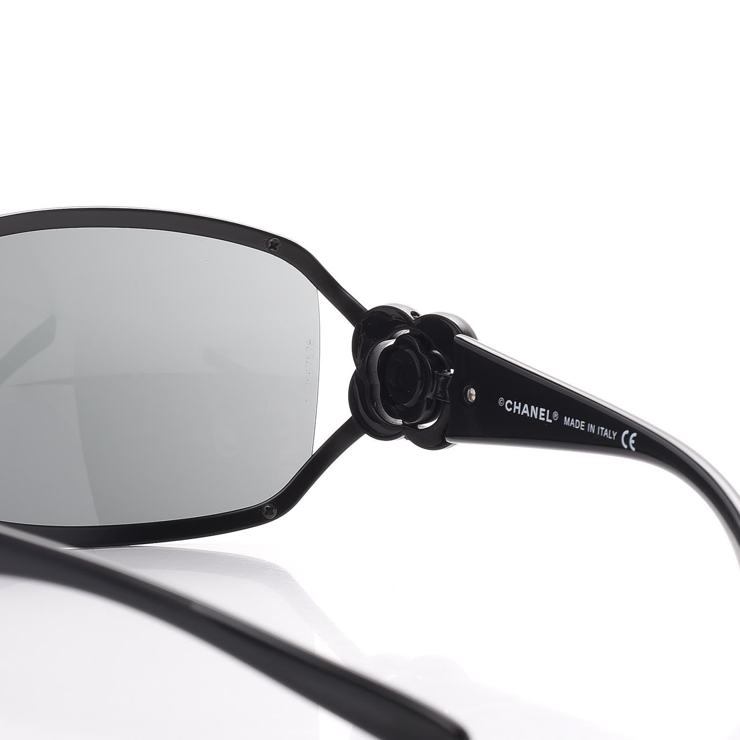 Chanel Swarovski Crystal Camellia CC Sunglasses 4164-B Black 8 of 8