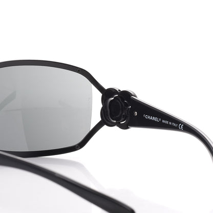 Chanel Swarovski Crystal Camellia CC Sunglasses 4164-B Black 8 of 8