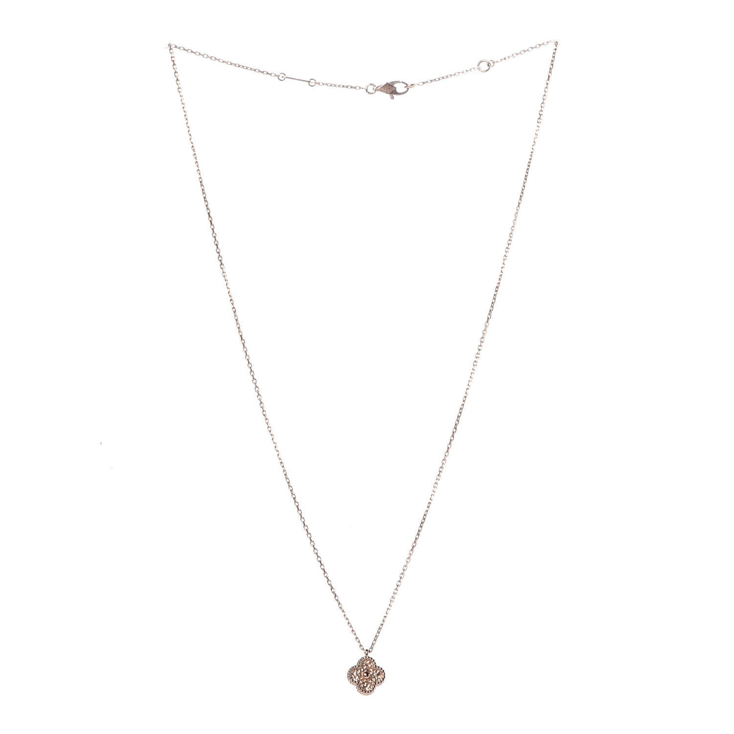 18K Rose Gold Sweet Alhambra Pendant Necklace
