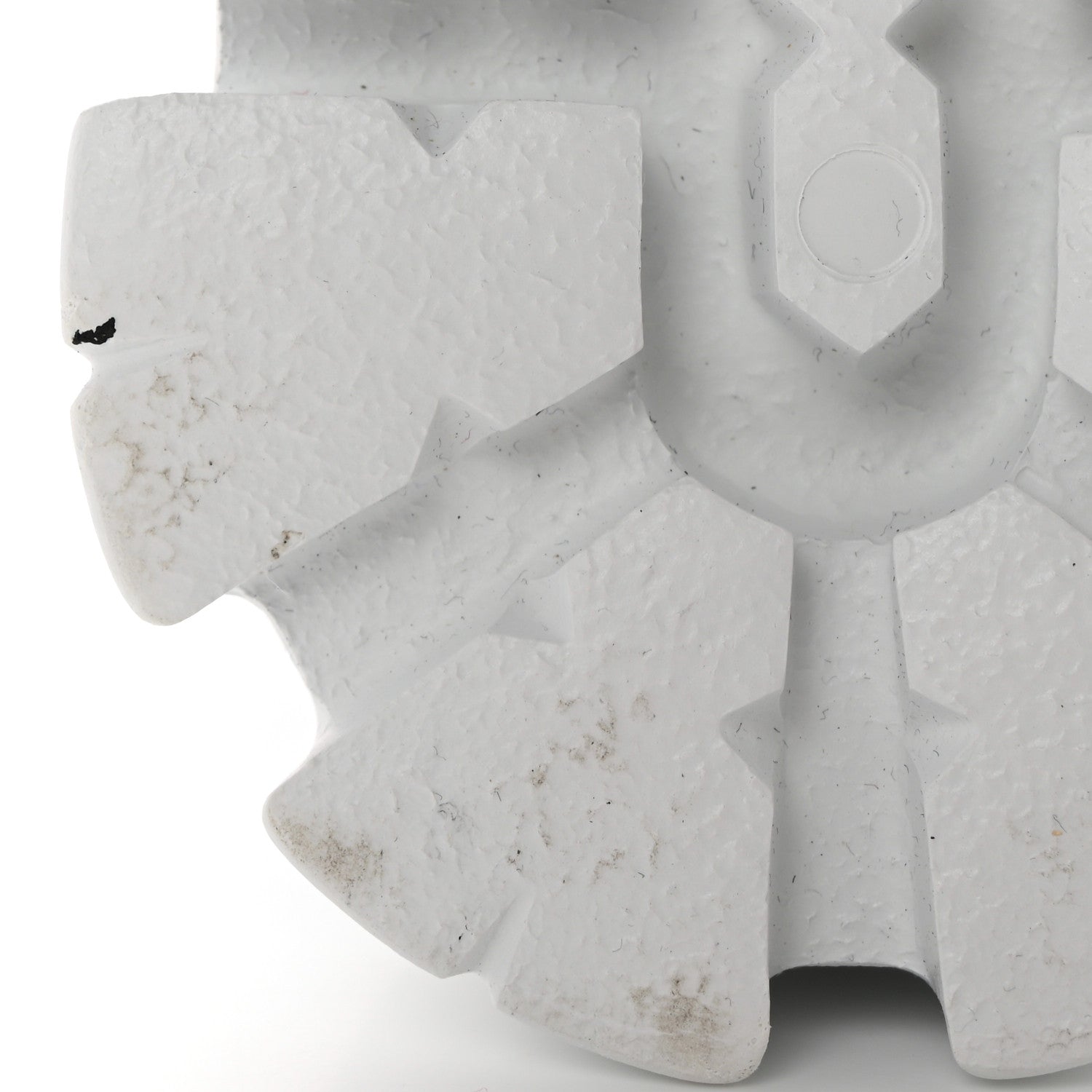 Prada Foam Rubber Metal Triangle Logo Monolith 55mm Cage Sandals 36 White 10 of 12
