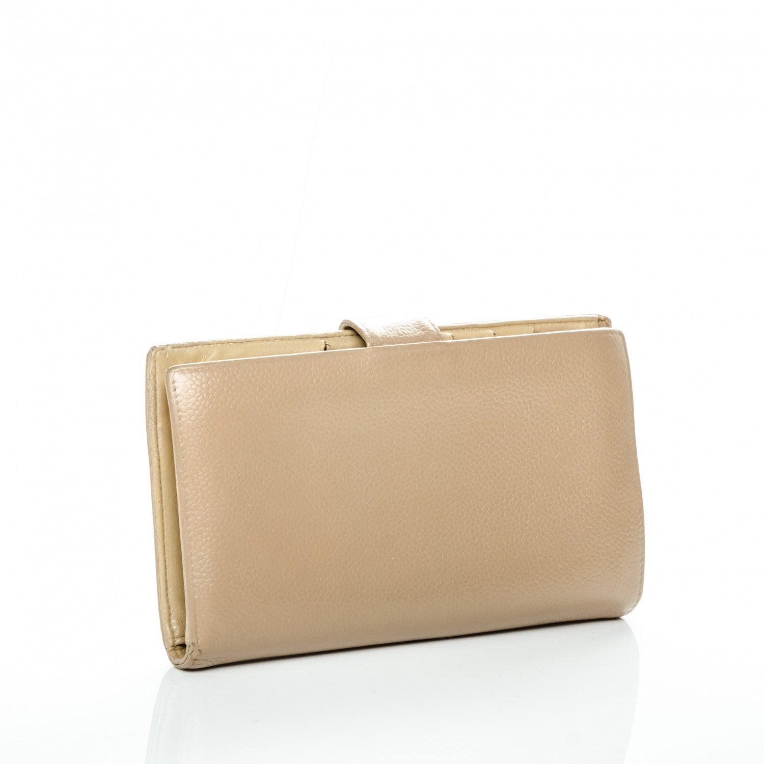 Chanel Caviar Timeless CC French Wallet Beige 3 of 6