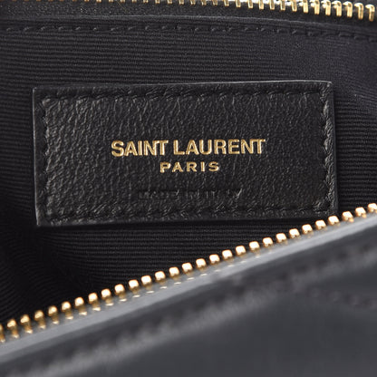 Saint Laurent Calfskin Y Quilted Monogram Medium Loulou Chain Satchel Asphalt 6 of 9