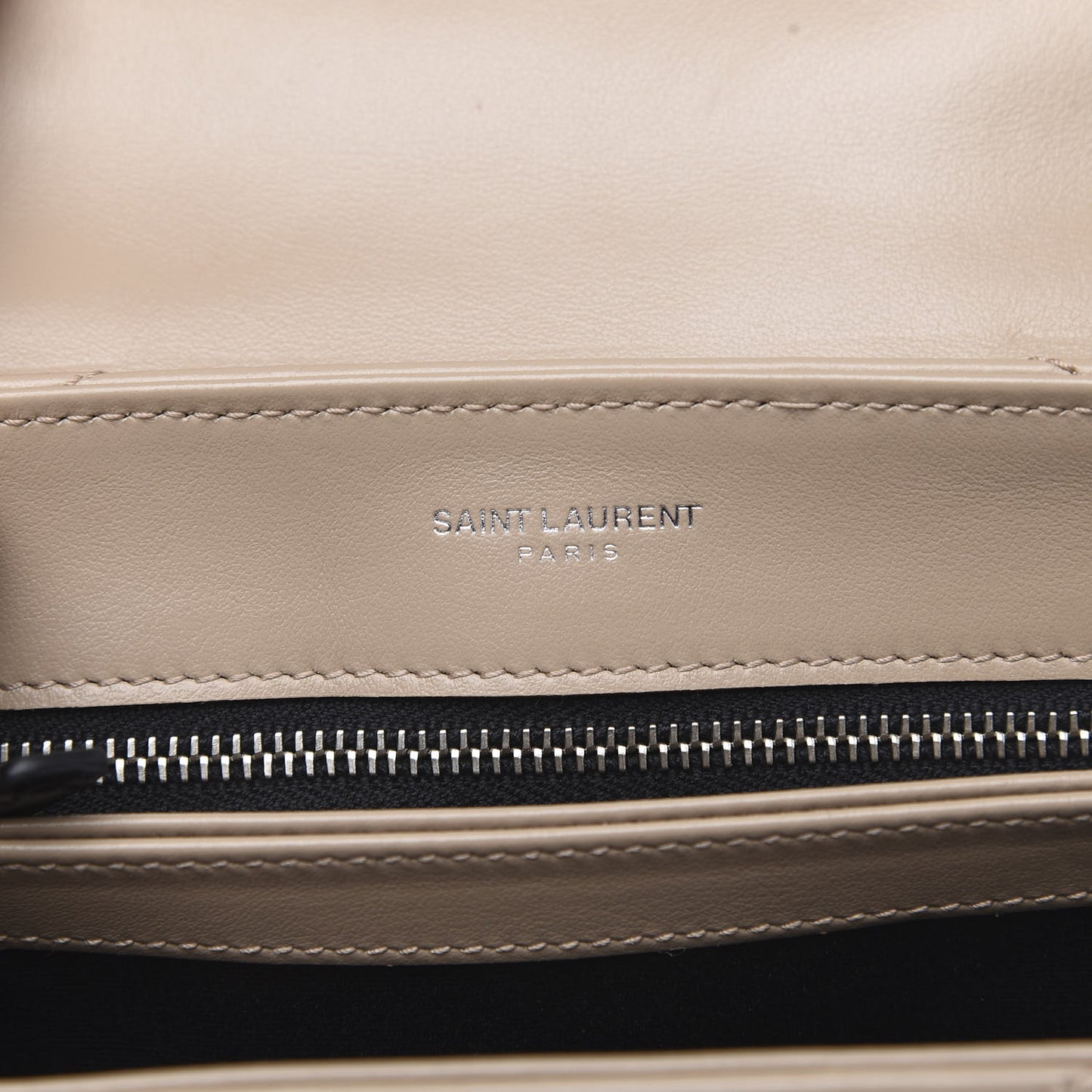 Calfskin Y Quilted Monogram Toy Loulou Crossbody Bag Dark Beige