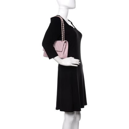 Chanel Caviar Quilted Medium Double Flap Light Pink 2 of 10
