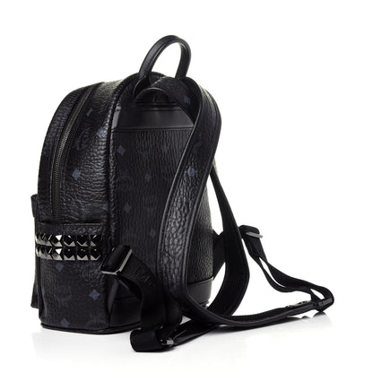MCM Visetos Side Stud Mini Stark Backpack Black 2 of 12