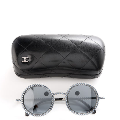 Chanel Pearl Round Sunglasses 71138 Grey 9 of 9