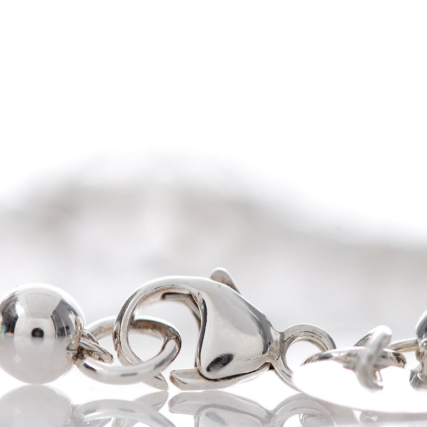 Sterling Silver 4mm Bow Bead Bracelet
