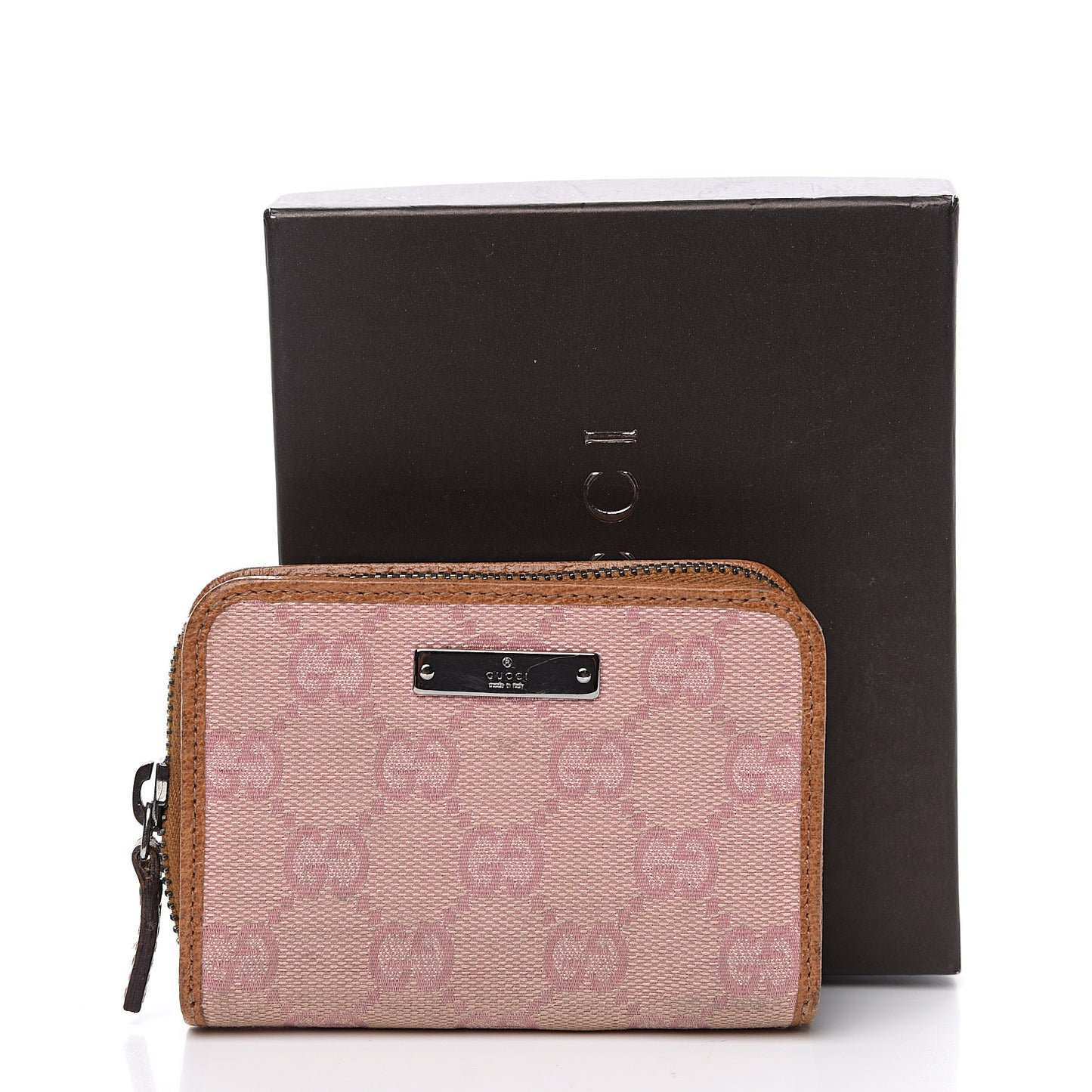 Monogram Zip Wallet Pink